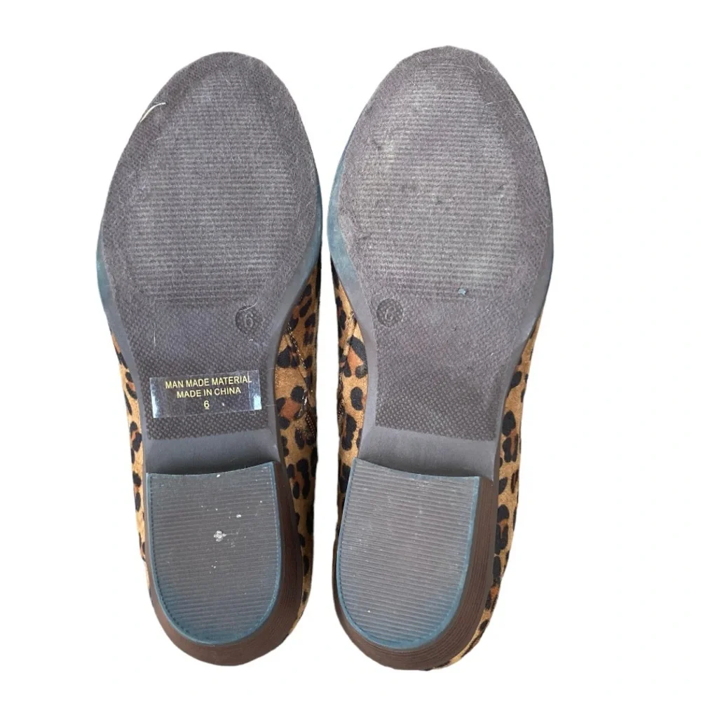 Refresh Rider-11 Leopard Zip Up Almond Toe Booties Women’s Size 6